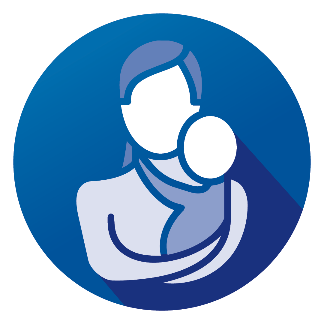icon of parent holding an infant